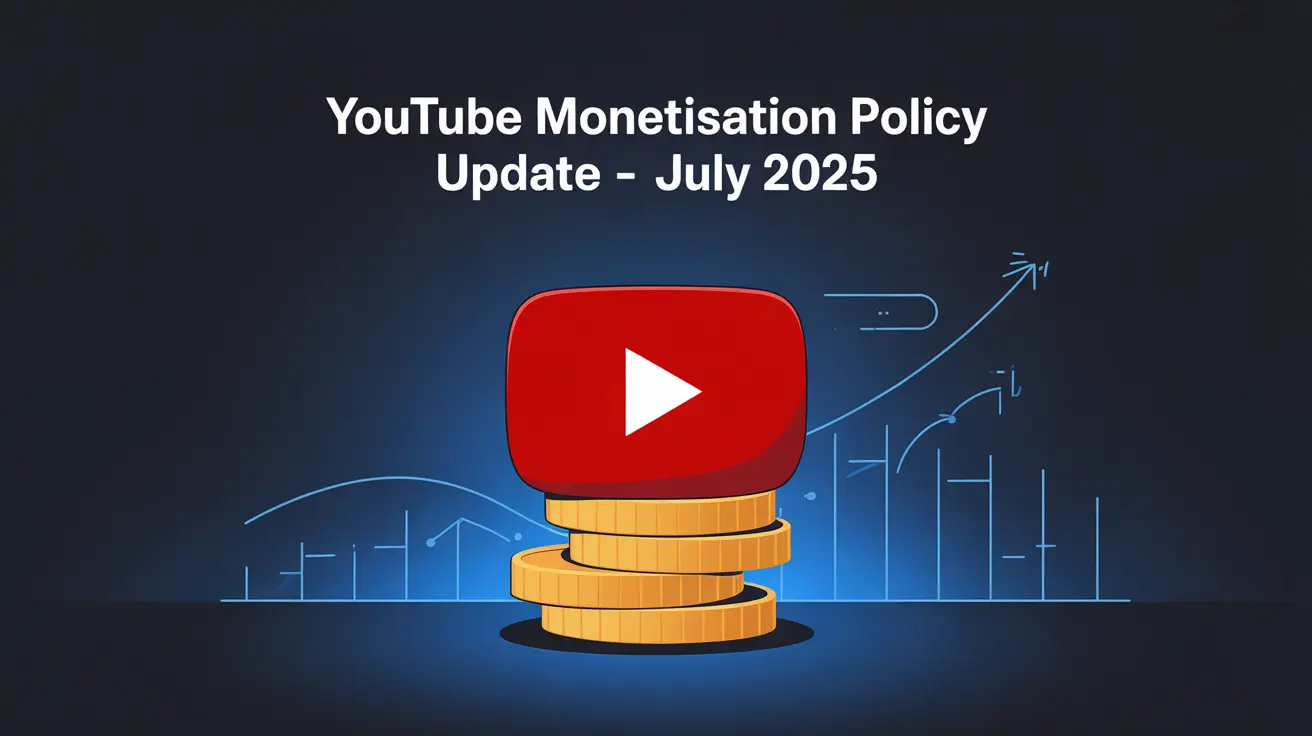 YouTube monetization policy AI voice update 2025 infographic